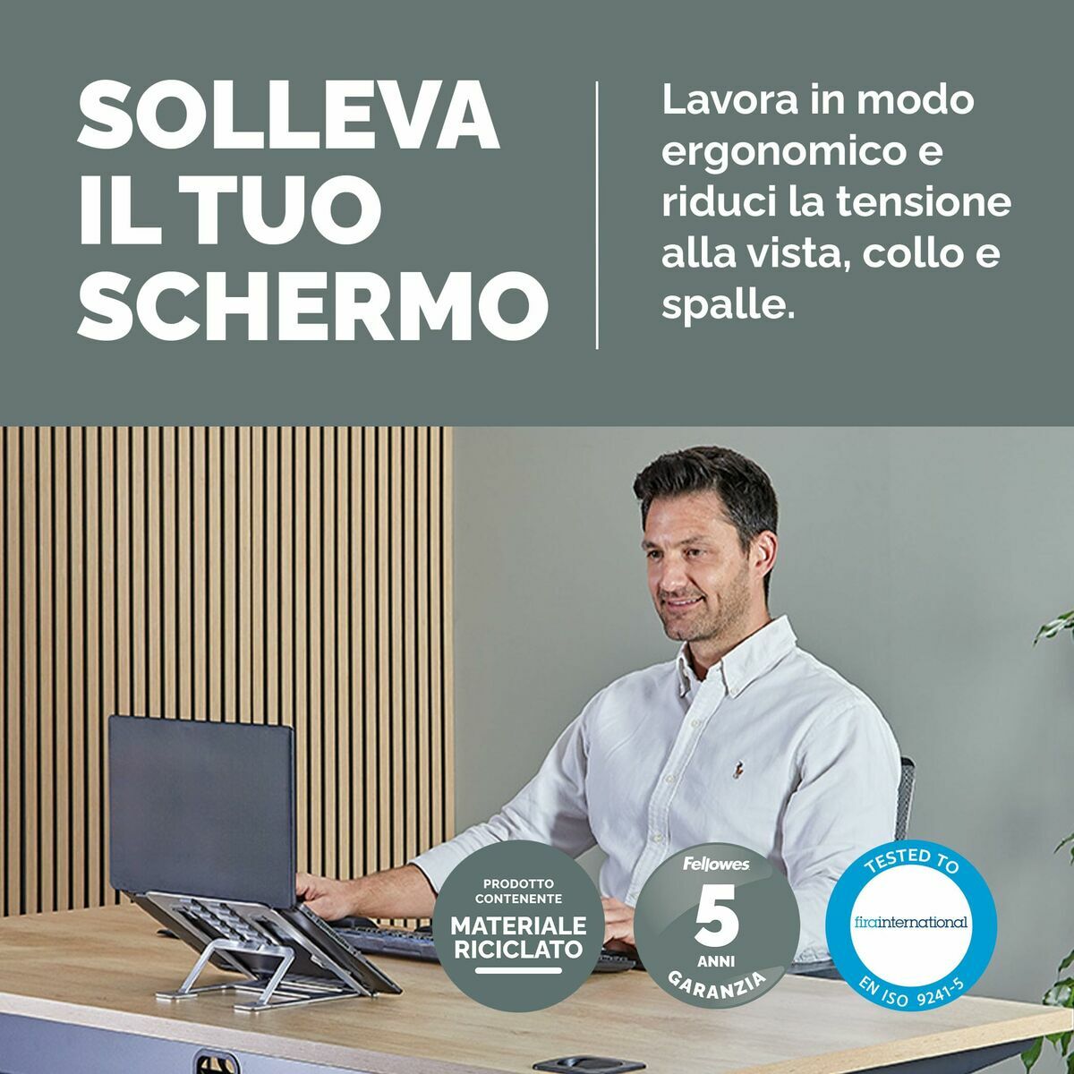 Folding and Adjustable Laptop Stand Fellowes Alumia - Image 9