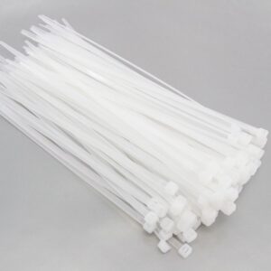 White Cable Ties – Nylon Zip Tie for Cable Management ~5360