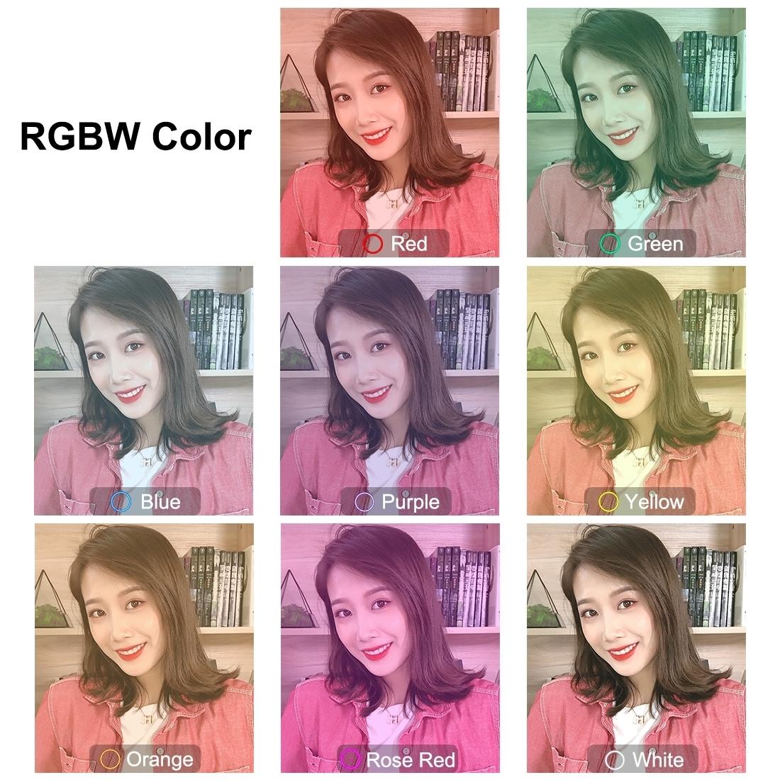 NNEIDS 6.2 Usb Led Ring Light With 10 Modes & Desktop Tripod Mount - Black - Image 5