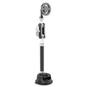 NNEIDS Magnetic Car Mount With Suction Cup Arm And Phone Clamp
