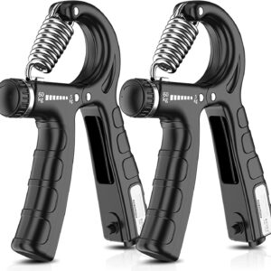 NNEDSZ 2 Pack Adjustable Hand Grip Strengthener for Hand Grip Strength and Wrist Rehabilitation (Resistance 5-60 kg)