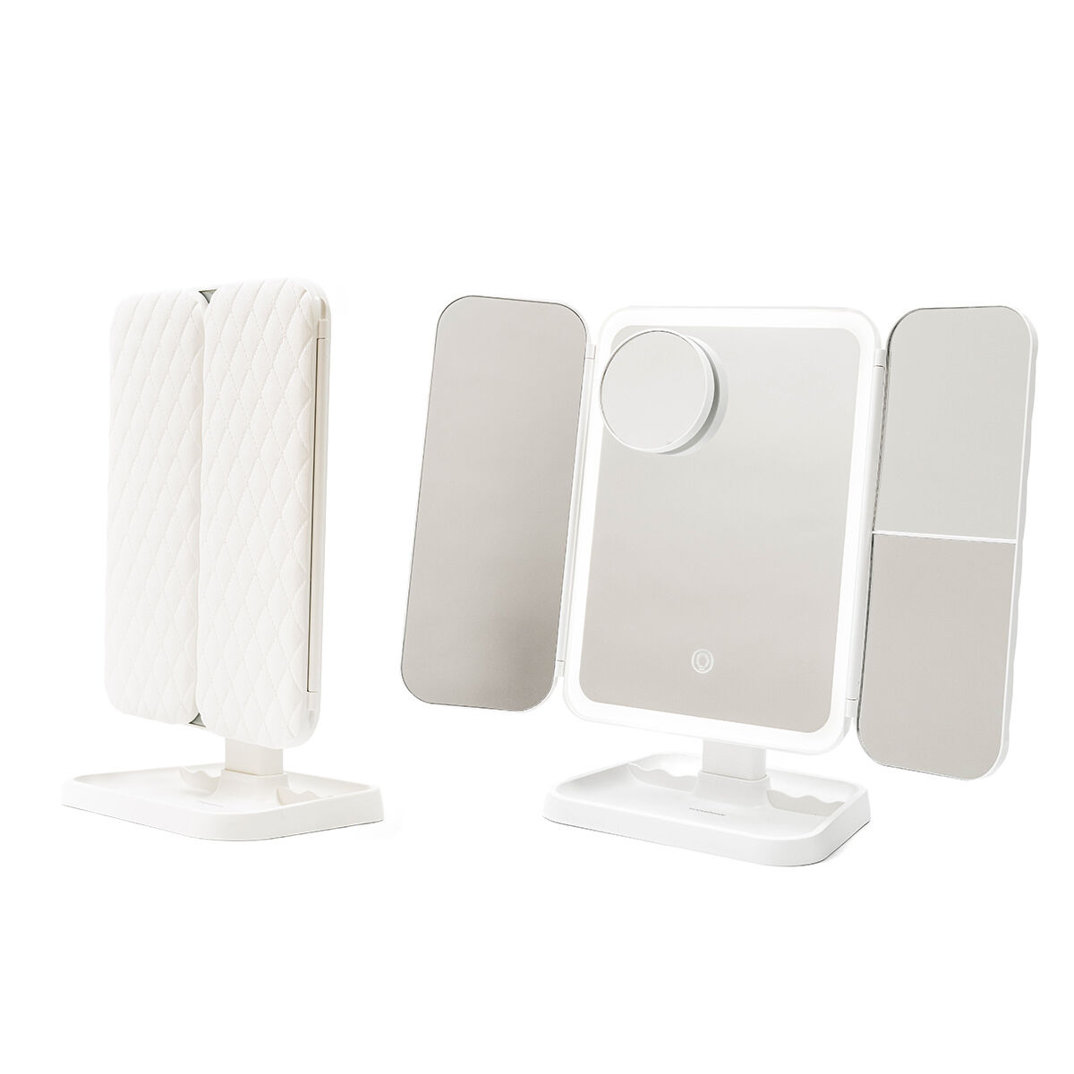 Rechargeable Triptych Makeup Mirror with Magnification and LED Light Miled InnovaGoods - Image 4